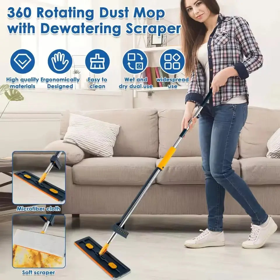 Purchasey™ Wet & Dry Cleaning Flat Mop Purchasey™