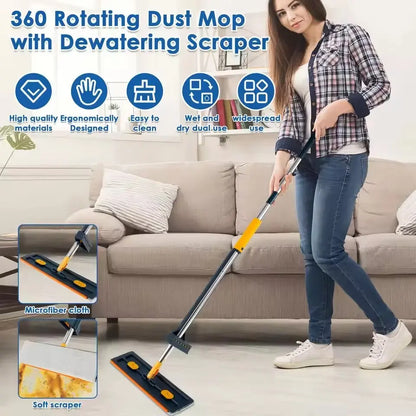Purchasey™ Wet & Dry Cleaning Flat Mop Purchasey™